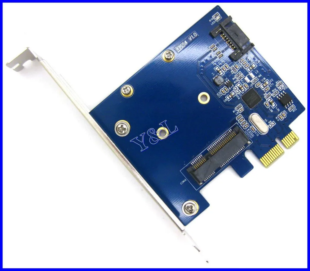 mSATA Mini PCI E SATA 3.0 SSD & SATA 3.0 Combo to PCI E PCI Express ...