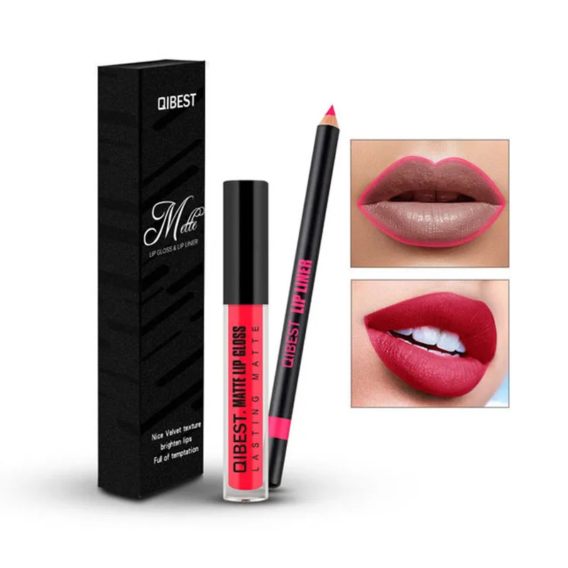 

Non-stick cup, non-fading lip gloss liquid lipstick + modified lip and lip set