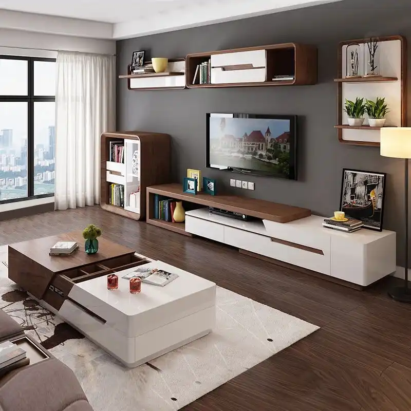 Modern Minimalist White Painted Coffee Table Tv Cabinet Modern Minimalist White Painted Coffee