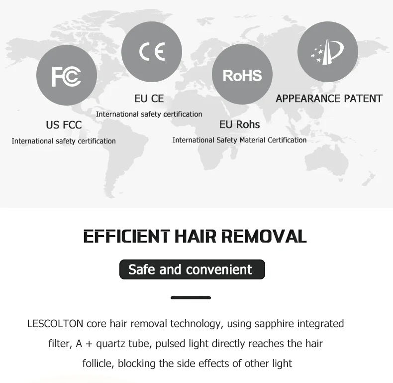 Лазерный эпилятор Lescolton 3в1 IPL для удаления волос, эпилятор для удаления волос, триммер для постоянного бикини, Электрический лазерный эпилятор