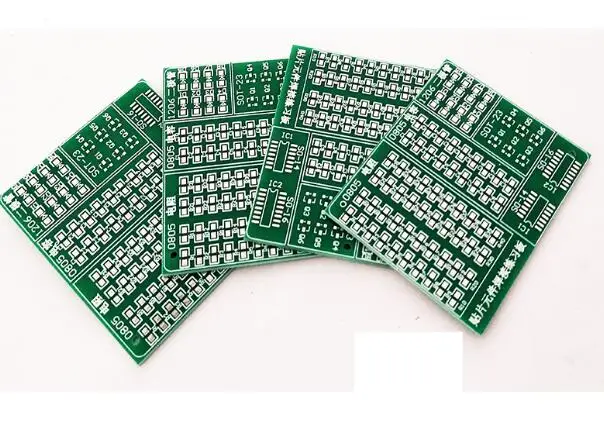 10 шт. pcb Производители печатных плат (smt универсальная доска 0805 1206 SOT23 IC посылка практика печатной платы DIY 50*60 мм