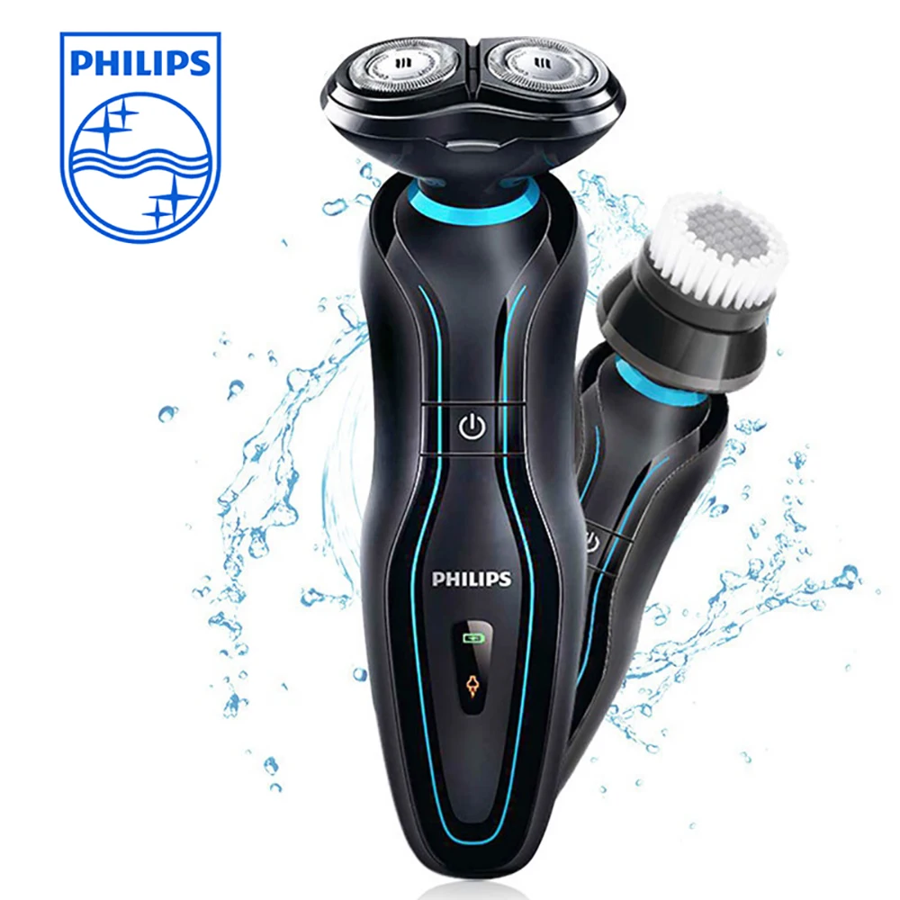 Philips Перезаряжаемые Для мужчин бритва YS526 SmartClick ComfortCut головок 2-в-1 инструмент Многофункциональный моющийся бритвы с масло очищающее