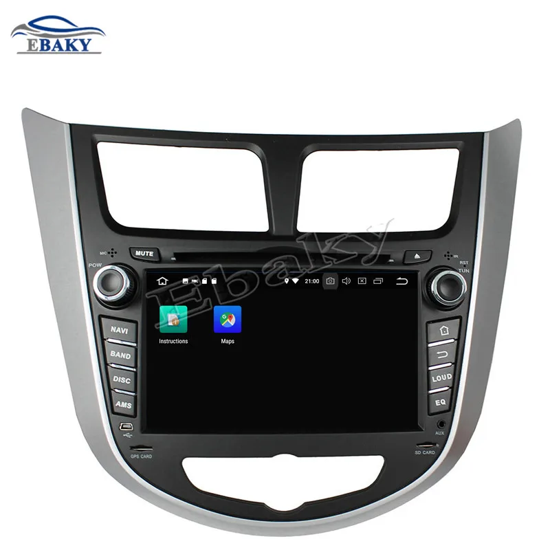 Discount NaviTopia 7inch 4GB RAM 64GB ROM Octa Core Android 9.0 Car DVD Player For HYUNDAI Verna/Accent /Solaris 2011-2012 Radio Audio 3