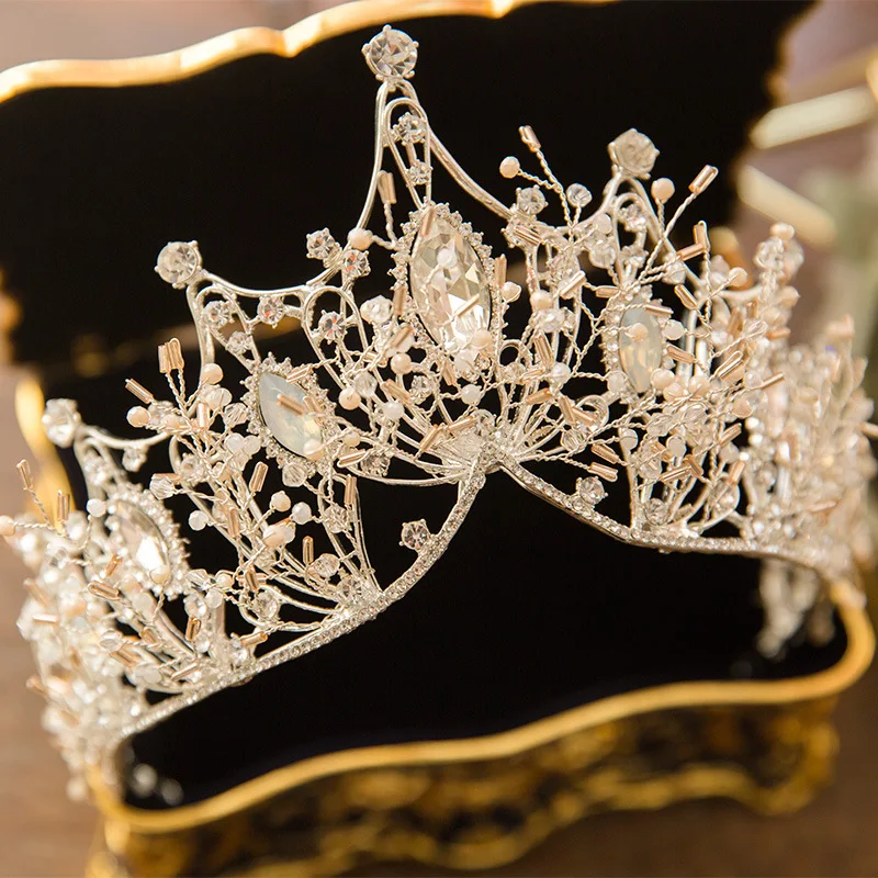 Роскошная буровая Корона, головной убор с узлом, свадебная корона, украшение для невесты, аксессуары для волос