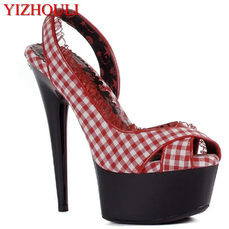 

The new 2018 simulation skin Roman hollow out sandals 15 cm high heels Heel shoes in summer