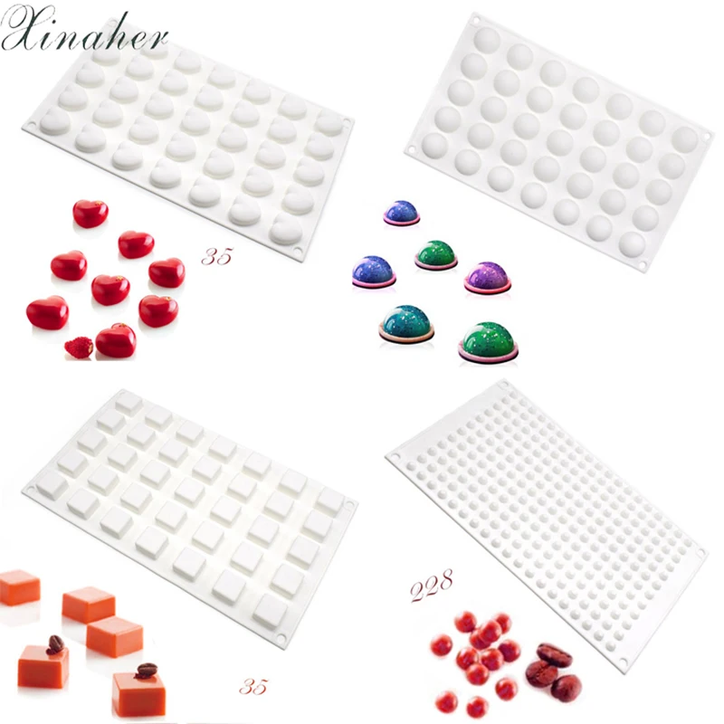 

Cake Tools Non-Stick Silicone Circle/square shapes Mini Truffles Mold For Chocolate Mould Baking Truffle Dessert Cake Decorating