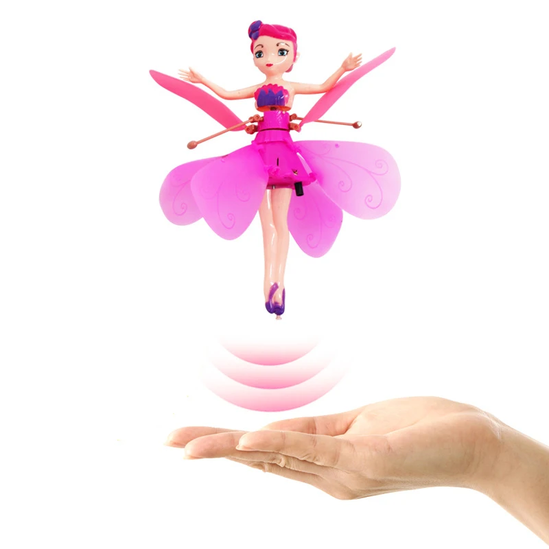 

Fairy Helicopter Drone Fairy RC Ball Magic Shinning Luminous LED Lighting for Kids Infrared Induction Aircraft Flying Toys