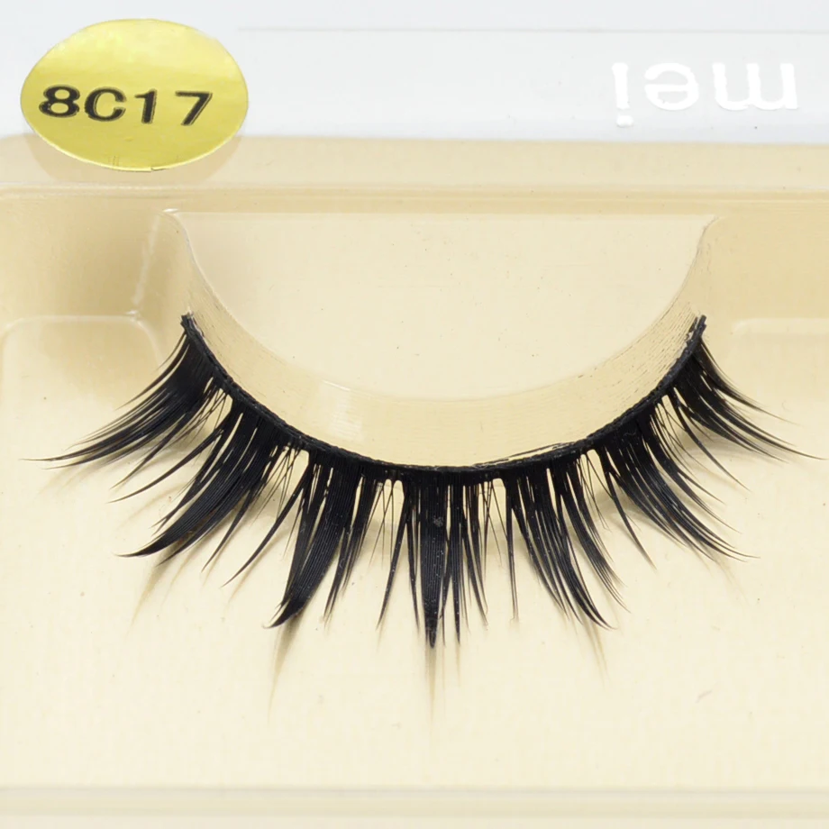 

visofree 3D Faux Eyelash Extension, Synthetic Lashes Extension For Professionals,Natural Tapered Soft Eyelash Makeup Beauty 8C17