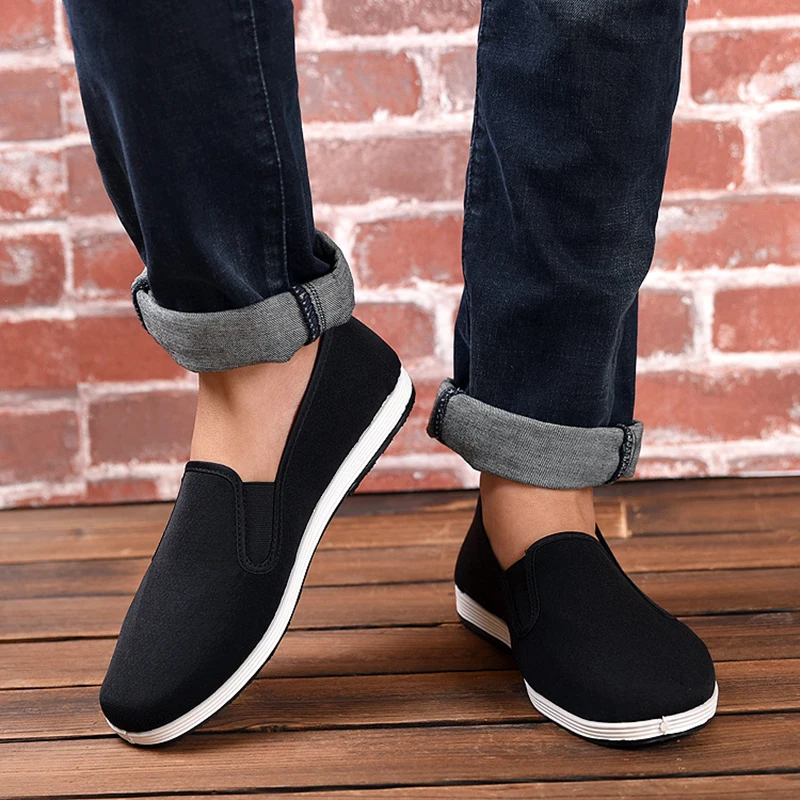 Alpargatas de lona para Hombre, mocasines Kun Fu tradicionales chinos, Zapatillas clásicas para Hombre viejo, zapatos para caminar marciales|Mocasines| - AliExpress
