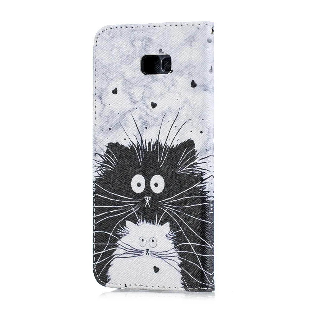 جلد حالة ل Fundas سامسونج غالاكسي J4 2018 حالة ل كوكه سامسونج J4 زائد J415 J415F كابا القط محفظة قلابة غطاء أكياس الهاتف