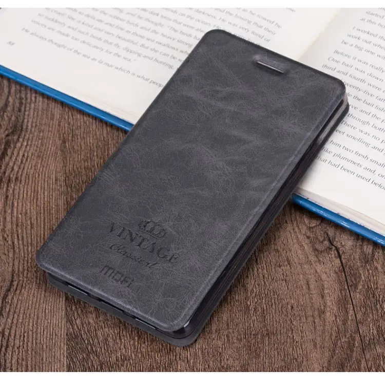 Высокое качество из искусственной кожи чехол для Xiaomi Redmi 3X телефон сумка протектор флип-чехол с подставкой - Цвет: Dark Grey