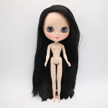 Обнаженная кукла Блит черные волосы, модная Кукла, Заводская кукла подходит для DIY Изменить игрушка BJD для девочек