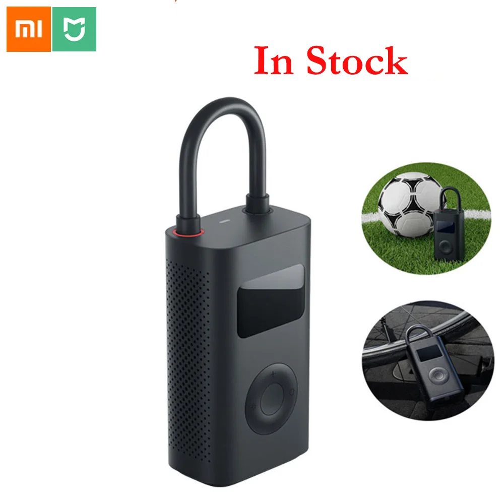 2019 New Xiaomi Mijia Portable Smart Digital Tire Pressure Detection Electric Inflator Pump for Bik