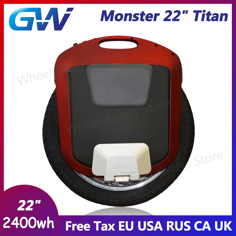 GotWay Monster 2" Titan 2400WH Электрический Одноколесный велосипед Спорт на открытом воздухе оборудование, максимальная скорость 55 км/ч+, время работы от батареи 200 км