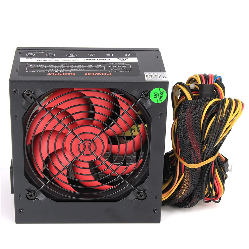 

ATX-PC US/AU/EU Plug 850W 24 Pin PCI SATA ATX 12V Molex Miner Computer Power Supply 850 Watt BTC Power Supply 120mm Fan
