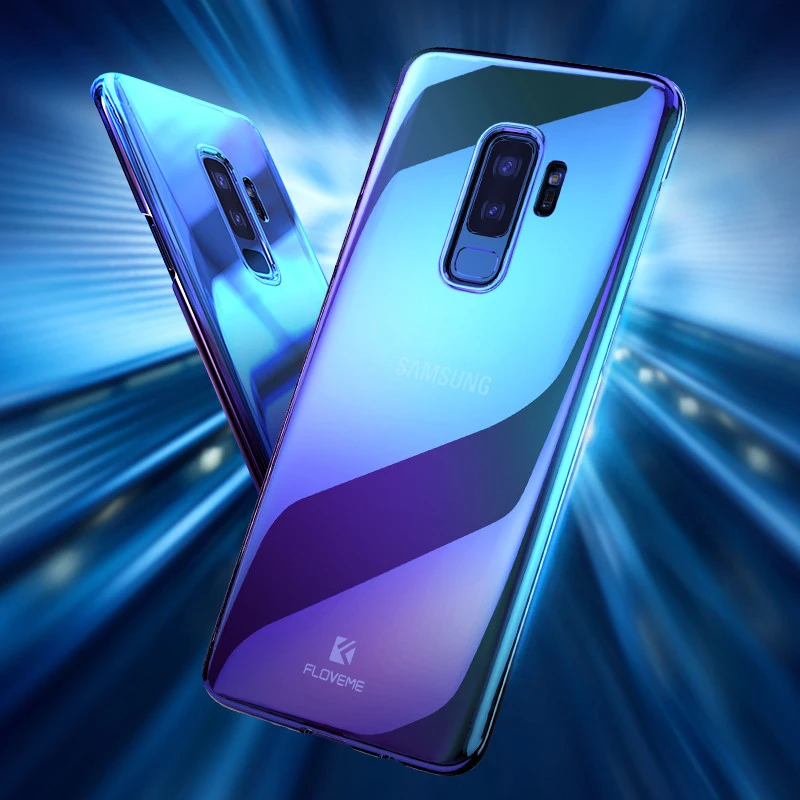 

FLOVEME Case For Samsung S8 S8 Plus Slim Thin Cover Hard Gradient Ray Cases For Samsung Galaxy S8+ Cover Shell Case Coque Fundas