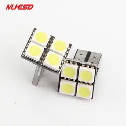 100 шт. pcb W5W 4smd 5050 T10 автомобиля светодиодный лампы резервного копирования Фары заднего хода сигнала Хвост DC12V автомобиль обращая Лампы для