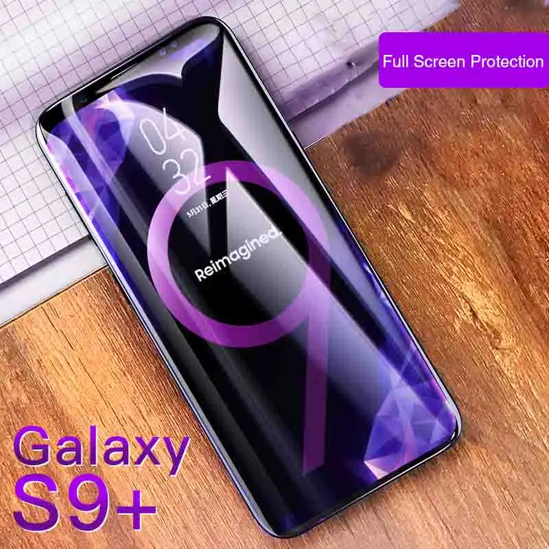 Для Samsung S9 Plus защита экрана 3D изогнутый край полная закаленное стекло Защита для