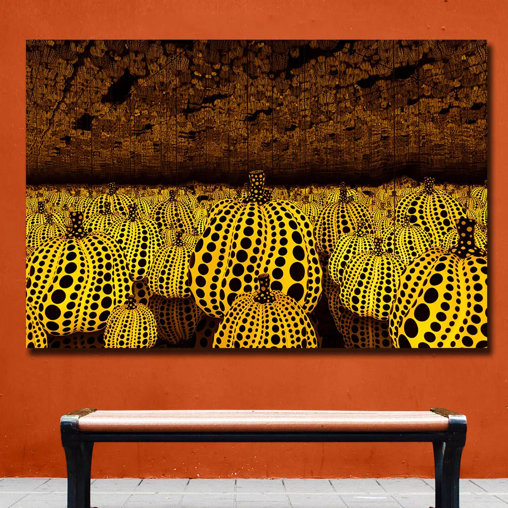 Масляная живопись с изображением вечной любви тыквы 2016 Yayoi Kusama печать на холсте
