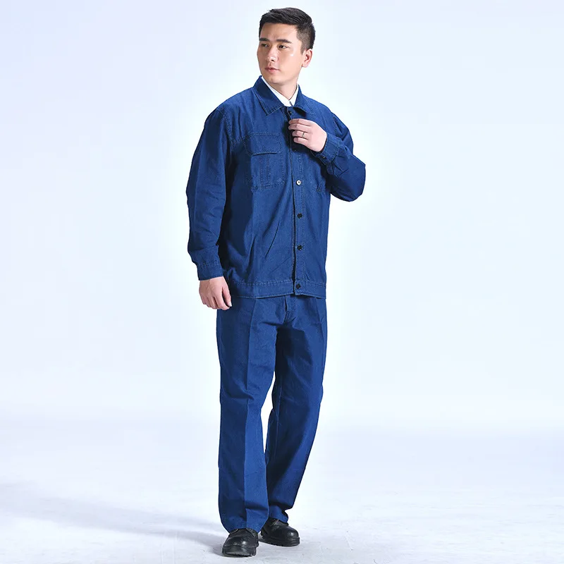 

Summer Work Clothing Men Women Long Sleeve Coveralls Protective Cloth Overalls for Worker Repairman Machine Auto Repair Welding