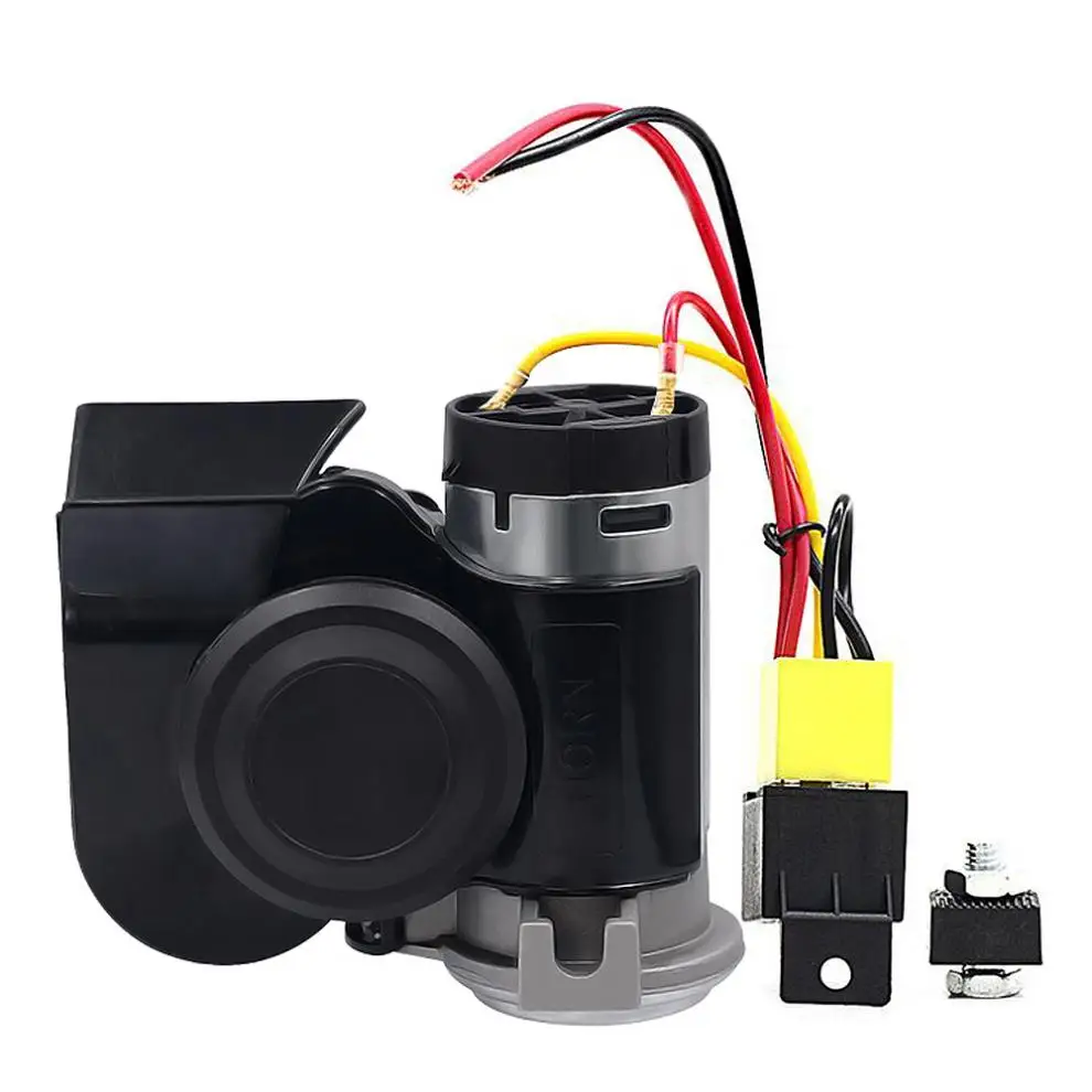 12V 139dB Car lacquer Gold Snail Compact Dual Air Horn for Car Vehicle Motorcycle Yacht SUV Boat