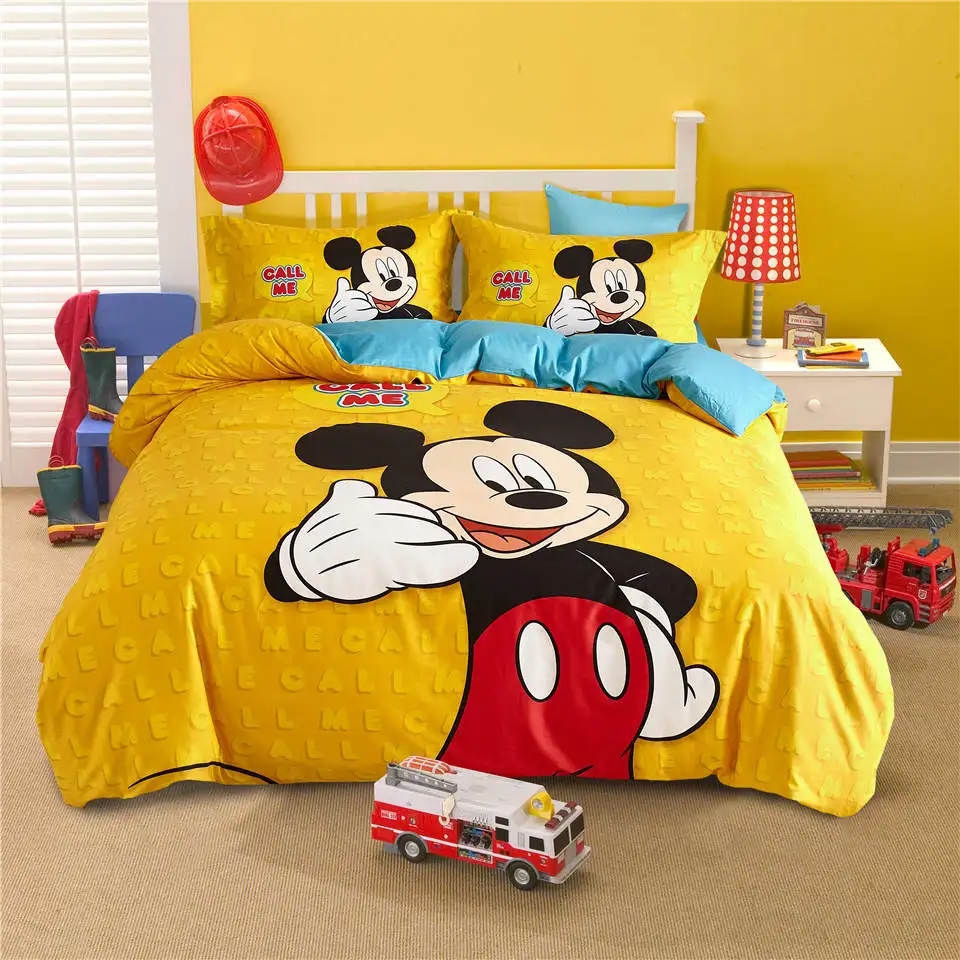 Mickey Mouse Disney Cartoon 3d Printed Bedding Sets Children S