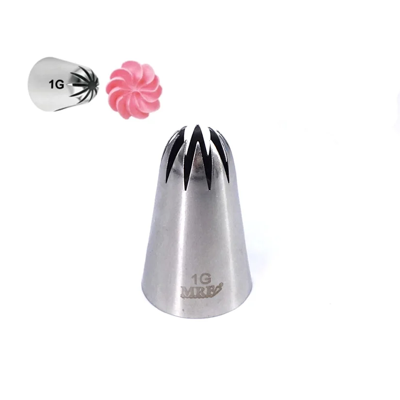 

1G Larger Size Drop Flower Tips Decorating Nozzle Icing Tube Pastry Tips Fondant Cake Decorating Sugarcraft Tools Bakeware
