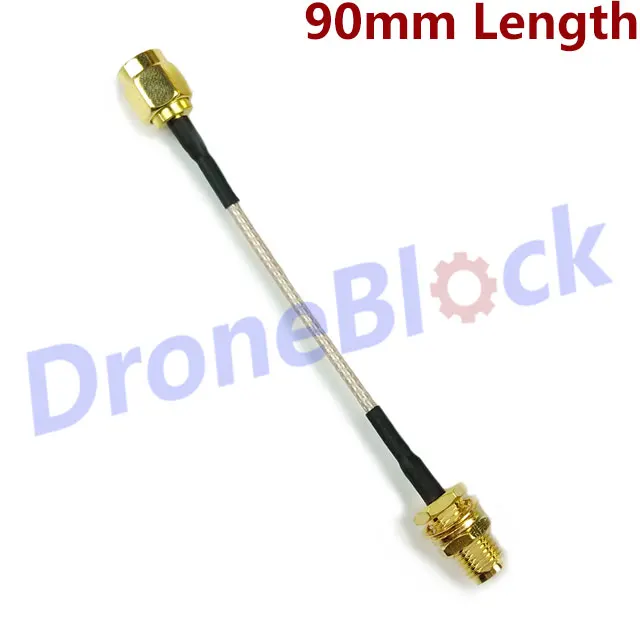 

1.2G 1.5G 2.4G 5.8G FPV Transmitter Receiving Antenna Extension Cable Adaption Cable For QAV250 250 FPV Quadcopter 90mm