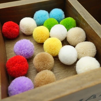 

1cm/1.5cm/2cm 300/500/1000pcs Multicolor Pompom DIY Decoration Ball Pompon Children's Manual Educational Toys Accessories