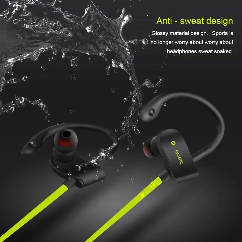 Беспроводные спортивные наушники Bluetooth глубокий бас стерео гарнитура водонепроницаемые шумоподавляющие наушники с микрофоном для iPhone Xiaomi Android