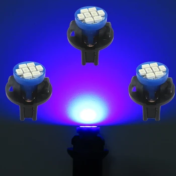 

WLJH 6pcs 6Colors T10 Car LED Light W5W 168 194 2825 Interior Bulb Auto Car Speed Dashboard Lights Panel Indicator Bulb 12V 14V
