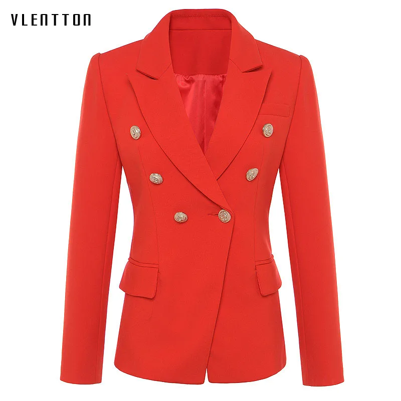 New Fashion red blazer woman spring autumn 2019 office elegant women's jacket Long sleeve Double Breasted pocket Buttons Blazer New Fashion red blazer woman spring autumn 2019 office elegant women's jacket Long sleeve Double Breasted pocket Buttons Blazer