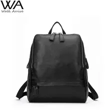 Marcher Arrivent Véritable Cuir Femmes Sac À Dos Sac D’école De Mode En Cuir de Vache Voyage Sac