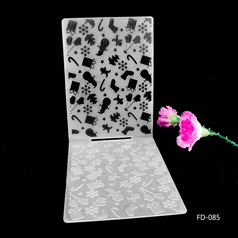 Kinds of Embossing Folders Plastic Scrapbooking For DIY Scrapbook Album Card Decorating Tool Crafts Card Paper Making Decoratio