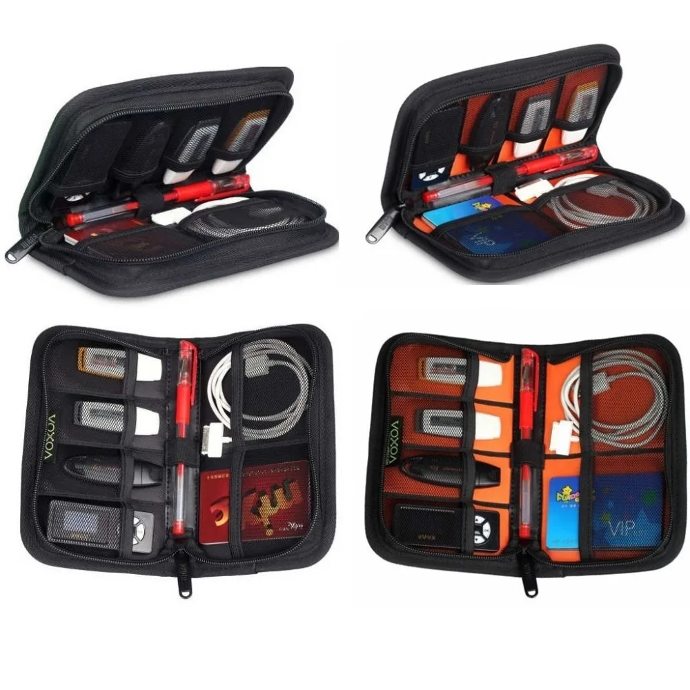 Portable Carrying Bag for USB Flash Drive Case Cable Organizer Bag HDD