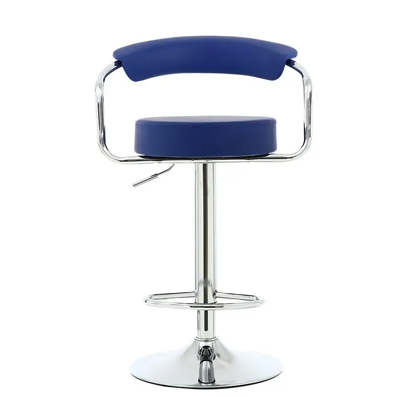 Барный стул с подъемным механизмом современный минималистский тыльная стул домашний барный стул вращающийся регистрации высокие ноги стул кассира - Цвет: Style 7