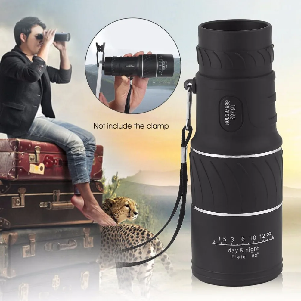 

16x52 High Definition Compact Phone Monocular Zoom Telescope Scope Coating Optic Lenses For Hunting Camping Mobile Phone Lens
