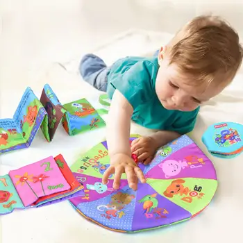 

4pcs/set Baby Three-Dimensional Cloth Books Children Washable Books Baby Cognitive Early Education Educational Small Cloth Toys