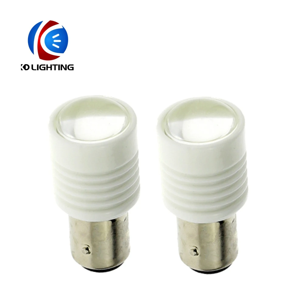 2 PCS Car LED 1157 BAY15D 6SMD 7020 With Lens Ceramic Shell Turn Brake Lamp Bulbs White 6500K 12V Low Power Consumption | Автомобили и
