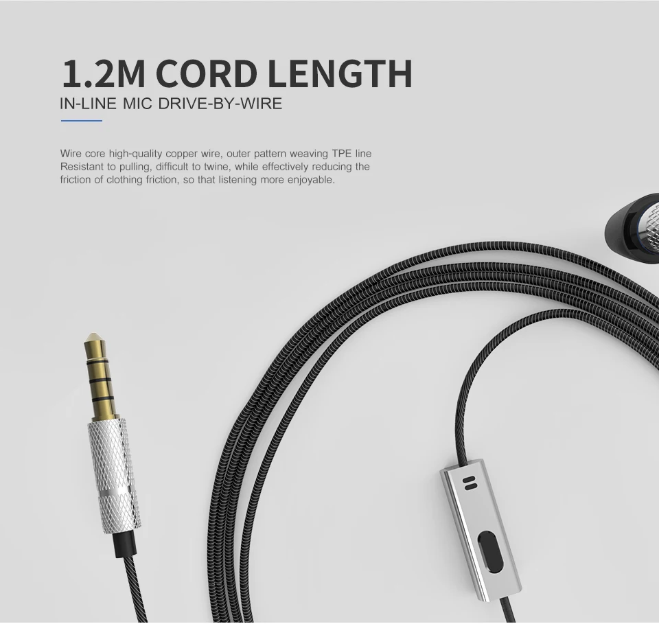 AWEI In-Ear Earphone Wired Headset fone de ouvido Bass Sound Earbuds With Mic Earpieces for Samsung iPhone Xiaomi auriculares