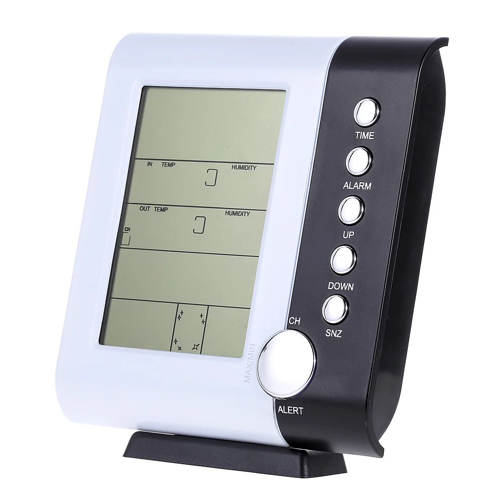 

433MHz Weather Station Alarm Clock Wireless Digital Thermometer Hygrometer Measure Indoor Outdoor Temperature Humidity Measure