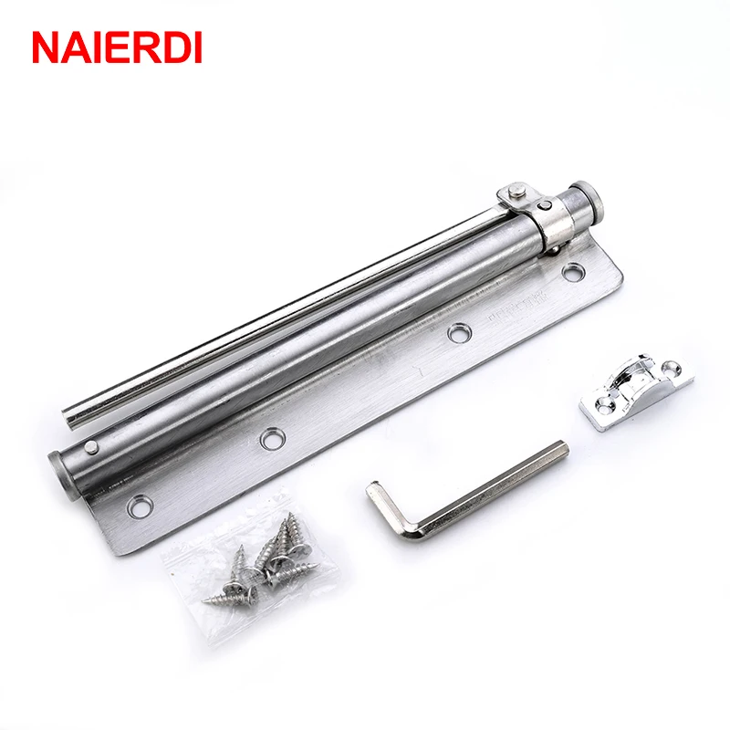 Naierdi Adjustable Door Closer Stainless Steel Automatic Spring