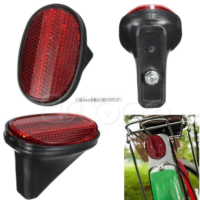

Red Bicycle Bike Rear Safety Warnning Reflector Tail MudGuard Cycling New
