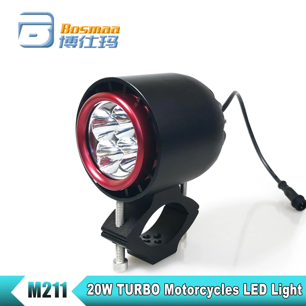 bosmaa m211 1pcs 20w turbo motorcycles led 4800lm u2 motorcycle led lights autozone