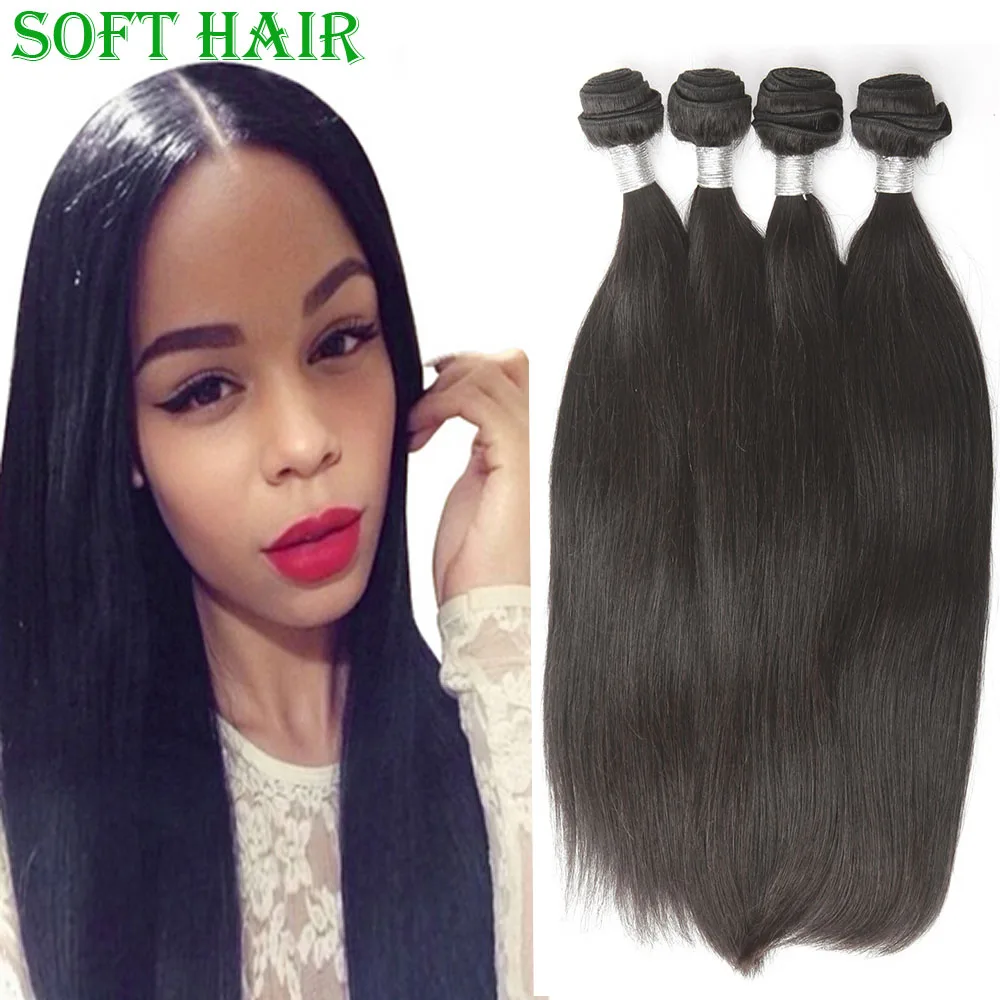 Indian virgin hair straight 4pcs/lot indian remy hair extensions indian