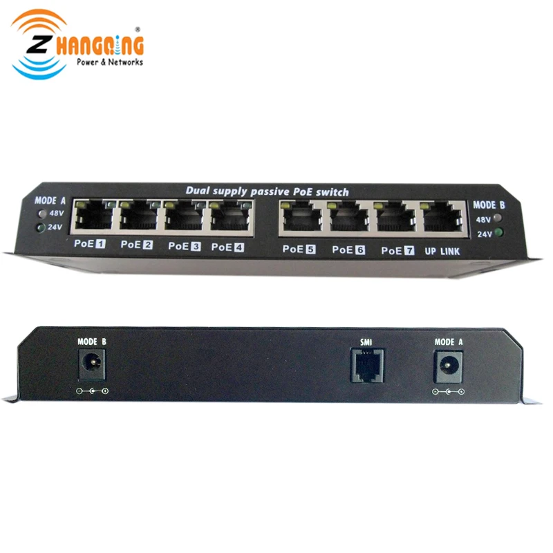 

8 Ports 7 PoE Switch Power Over Ethernet IEEE802.3af/at For IP Camera IP Phone Accessories