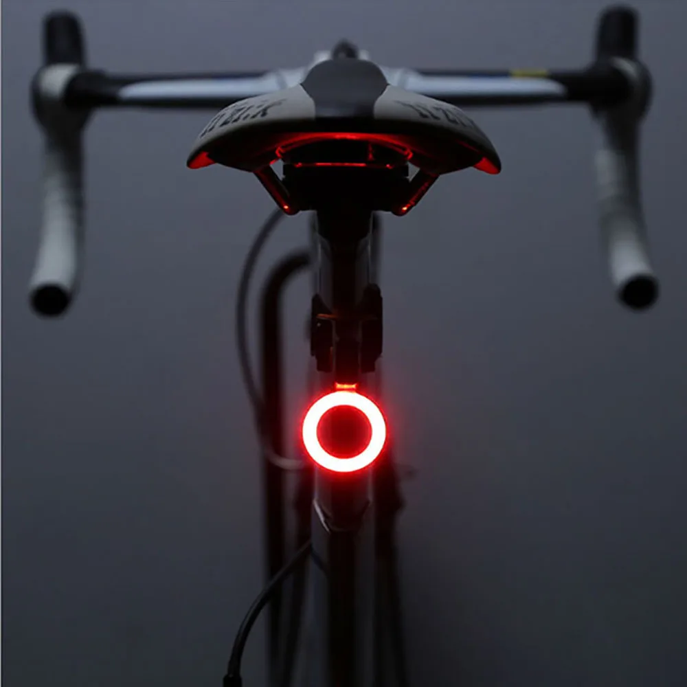 

New bicycle light creative usb charging night riding LED warning tail light mountain car lights riding light bicycle access
