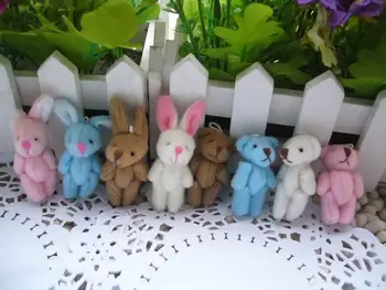 

Plush toy dolls doll heavly onrabbit joints of the mobile phone clothes hair accessory hat small