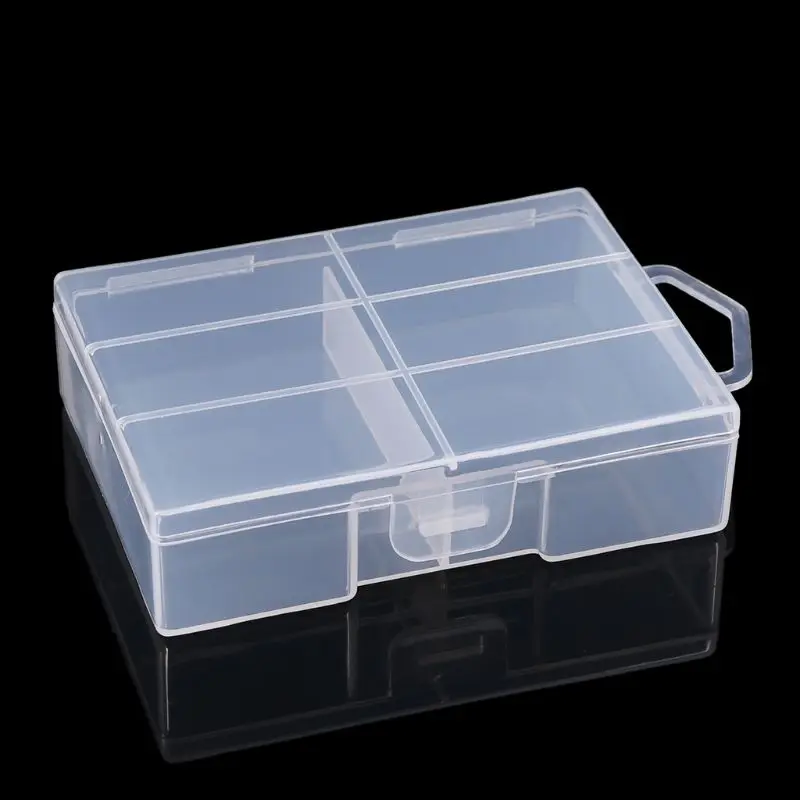 

Portable Clear Plastic Battery Storage Case Organizer Holder Box Container For 24 AAA Batteries