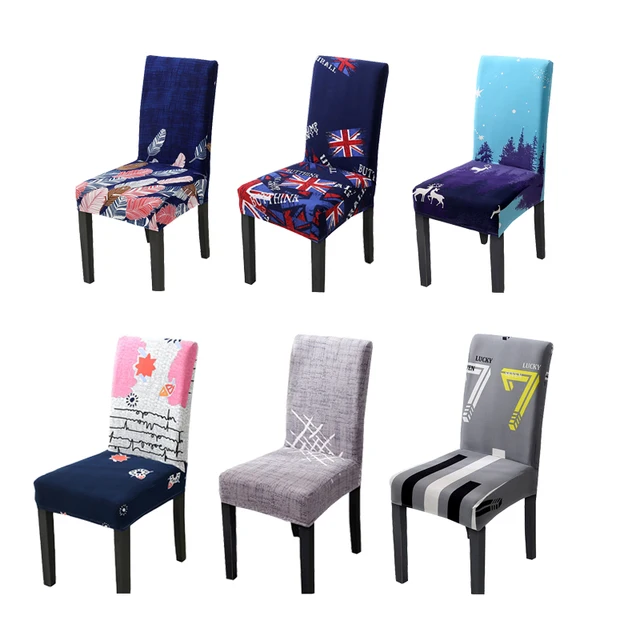Cheap Kitchen Protector Chair Cover Leaf Geometric Pattern Spandex Stretch Chair Seat Cover Dining Room Restaurant Elastic Seat Case Cheap Kitchen Protector Chair Cover Leaf Geometric Pattern Spandex Stretch Chair Seat Cover Dining Room Restaurant Elastic Seat Case